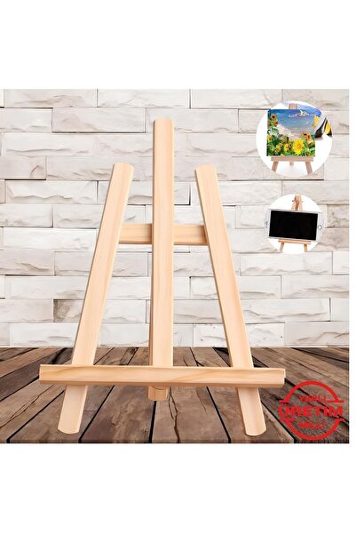 mercan tuval Mercan Mini Ahşap Şövale Menteşeli 29 Cm Şövalye