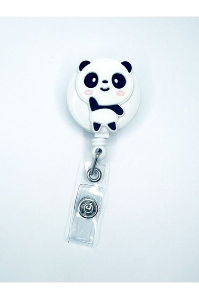 odaburada Panda Figured Yoyo Collar Card Holder