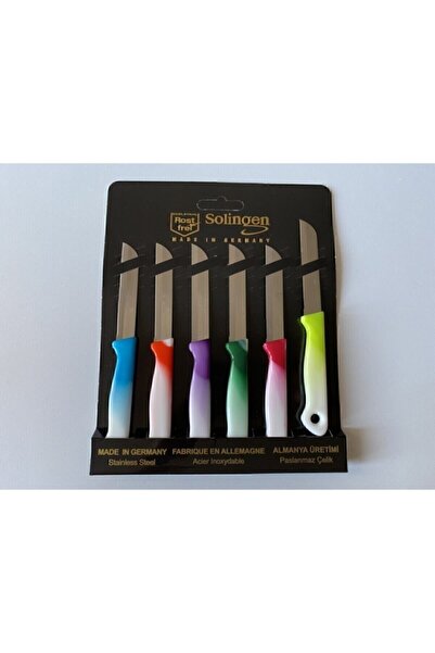 SolingenGermany Solingen 6lı meyve bıçağı karışık renk