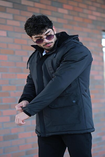 Stilkombin İçi Kürklü Torba Cepli Su Geçirmez Mont/kaban Pldp 2960