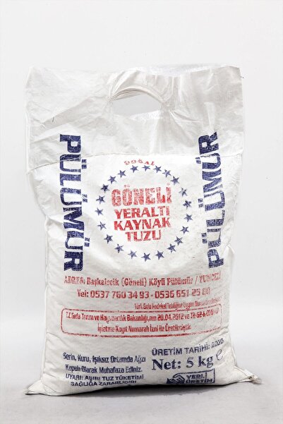 dipdepo Pülümür Göneli Yer Altı Kaynak Kaya Tuzu 5 Kg