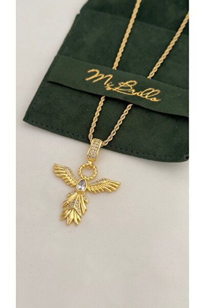 Brillo الصلب الذهب الأبيض حجر الزمرد فينيكس قلادة الطيور