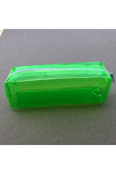 Muka Büyük Boy Yeşil Şeffaf Kalem - Makyaj Kutusu 20x10x6 Cm 1 Adet