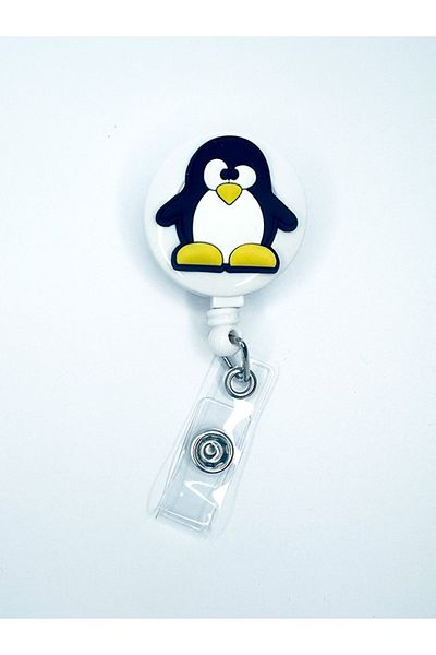 odaburada Penguin Figured Yoyo Collar Card Holder