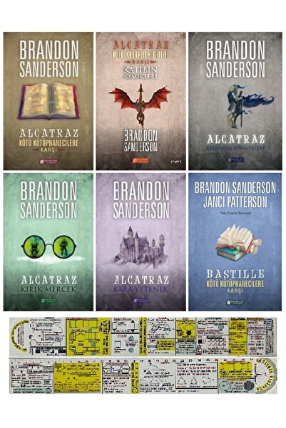 Alfa Yayınları Alcatraz Serisi 6 Kitap Set Brandon Sanderson + Matematik Öğre...