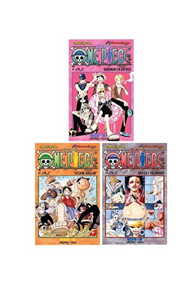 Gerekli Şeyler Yayıncılık One Piece 11-12-13. Ciltler Manga Seti