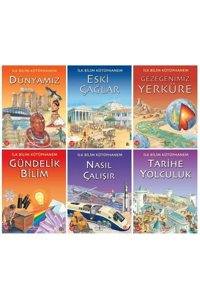 TÜRKİYE İŞ BANKASI KÜLTÜR YAYINLARI Ilk Bilim Kütüphanem 6 Kitap Set-1