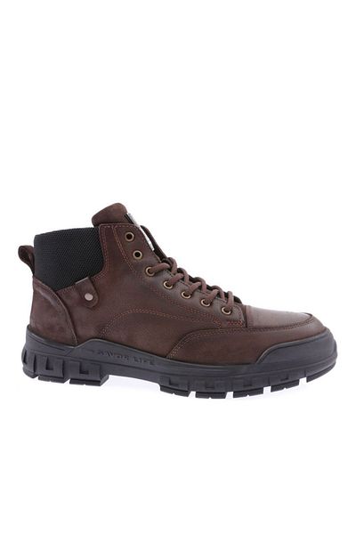 DGN Ανδρικά μποτάκια casual καφέ από γνήσιο δέρμα Venice 25391028
