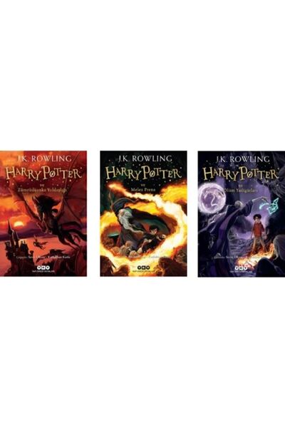 Yapı Kredi Yayınları Harry Potter Serisi 5. 6. 7. Kitaplar 3 Kitap Set - Zümrüdüanka - Melez Prens - Ölüm Yadigarları