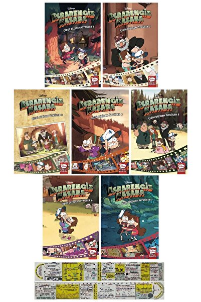 Alfa Yayınları Esrarengiz Kasaba Çizgi Diziden Öyküler 7 Kitap Set + Mat. Öğr...