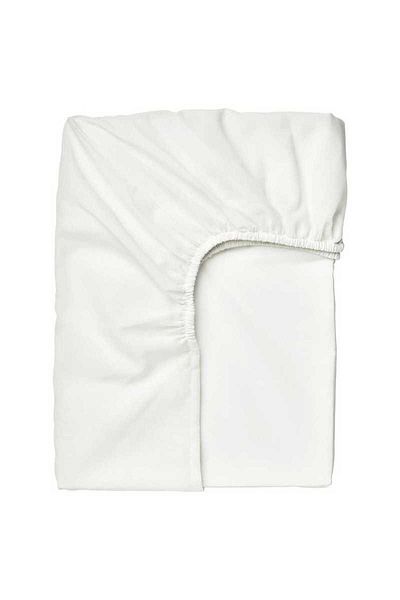 IKEA TAGGVALLMO fitted sheet, white, 90x200 cm Single