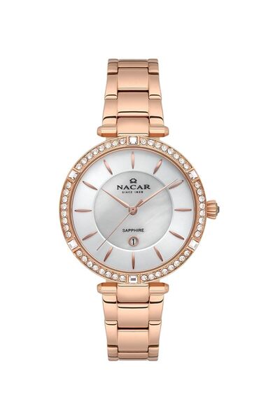 Nacar NC34-39B662-RSMS SAFİR CAMLI KADIN KOL Saati