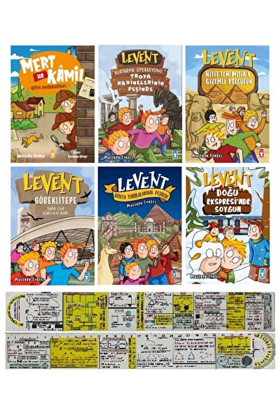 Timaş Çocuk Mert ile Kamil + Levent Tekli Kitaplar Serisi 6'lı Set + Matemati...