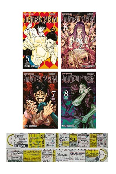 Gerekli Şeyler Yayıncılık Jujutsu Kaisen 5-6-7-8. Ciltler Manga Seti + Matema...