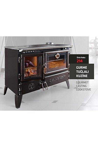 Çalışkan 214 Gurme Tuğlalı Kuzine Soba Fırınlı