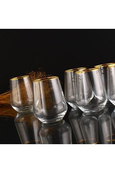Paşabahçe Gold Water Cup - 425 Cc