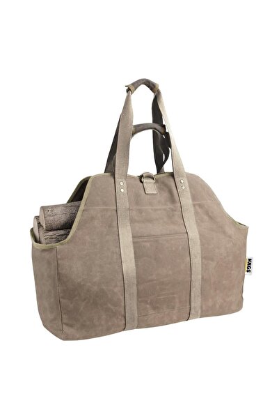 Genel Markalar Ağır Hizmet Çantası, Waxed Kanvas, Şömine Odun Çantası, Şömine...