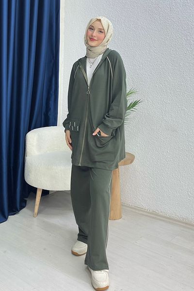 lurex moda Σετ αθλητικές φόρμες Pocket Stone