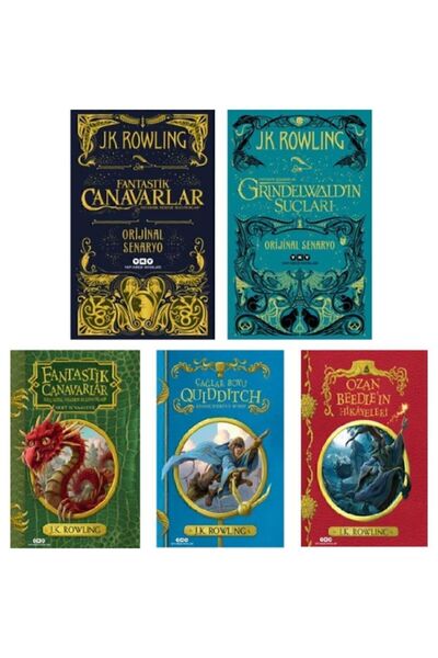 Yapı Kredi Yayınları Harry Potter Evreni 5 Kitap Set - Fantastik Canavarlar - Grindelwald - Quidditch - Ozan Beedle
