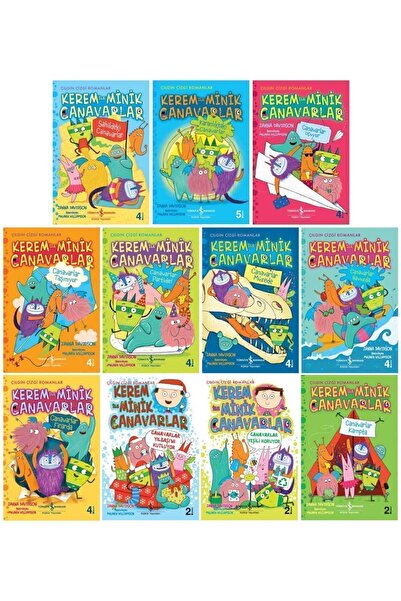TÜRKİYE İŞ BANKASI KÜLTÜR YAYINLARI Kerem Ile Minik Canavarlar 11 Kitap Set