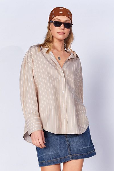 EDITION Striped Oversize Women's Shirt - Additional1007430-7430
