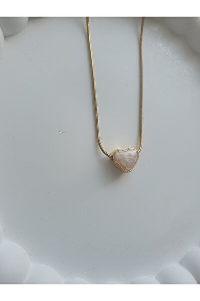 BS JEWELRY قلادة من الفولاذ على شكل قلب