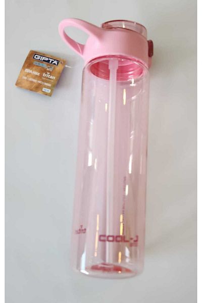 Gıpta Cool-J Restaurant Pink 900ml Tritan Flask with Straw