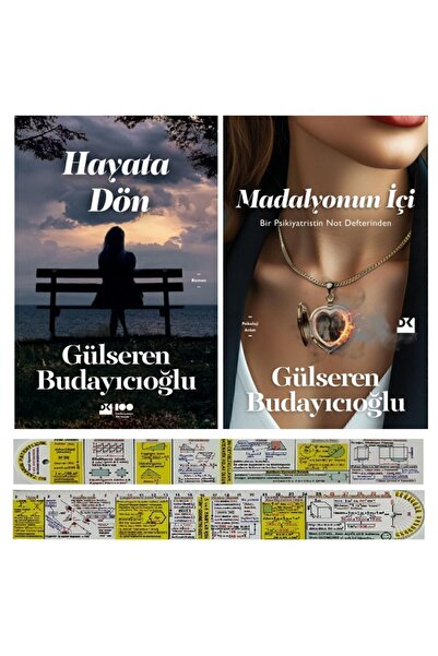 Doğan Kitap Hayata Dön + Madalyonun İçi 2 Kitap Set - Gülseren Budayıcıoğlu + Matematik Öğreten Ayraç