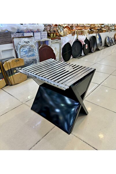 Tabibu Mangal Katlanır Pratik Büyük Boy Krom Paslanmaz