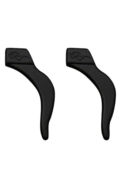 gözlük reyonu نظارات سيليكون خلف الأذن باللون الأسود زوج واحد (2 قطعة)