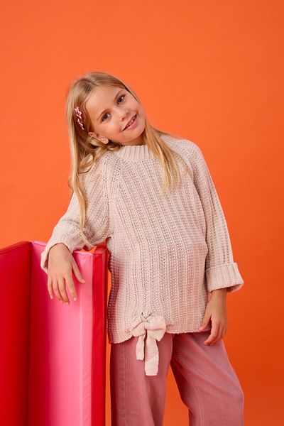 Nisrakids Girl's Bow Knitwear Sweater