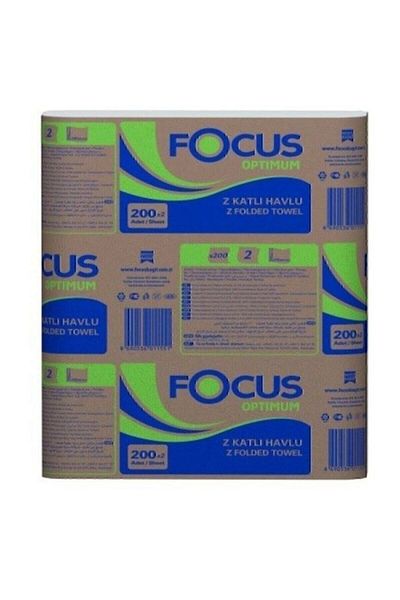 Focus Optimum Z-Fold Dispenser Towels 12 Packs of 150 1800 1 Box