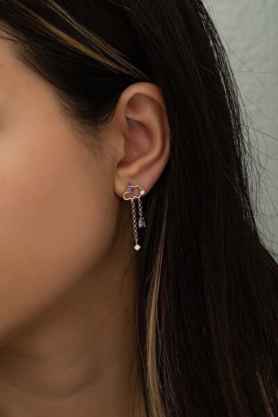 SUNSHINE Zirkon Taşlı Bulut Gümüş Trend Küpe