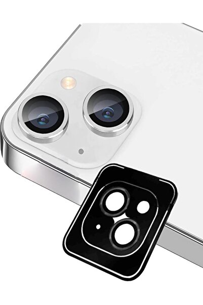Evax [Kolay Lens] iPhone 15 / 15 Plus Uyumlu Safir Kamera Lens Koruyucu Takma Aparatlı Kolay Kurulum