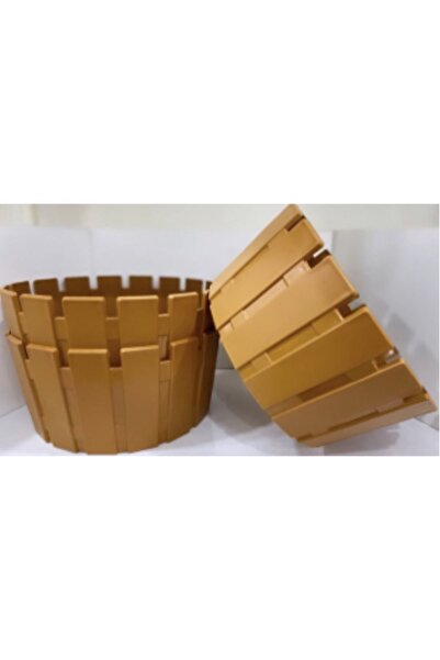 seazde Poliwork Akasya Aranjman Saksı Drenaj Lı 3 Adet Hardal