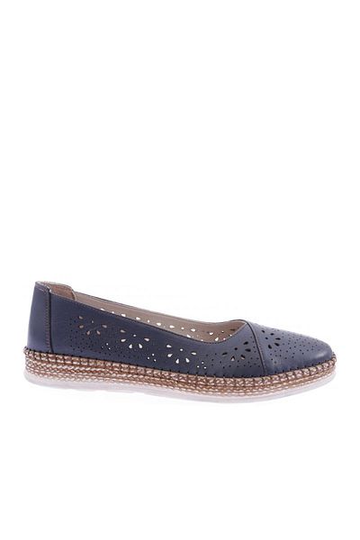 DGN P24-22y Women's Soft Anatomical Footwear Leather Ballerinas