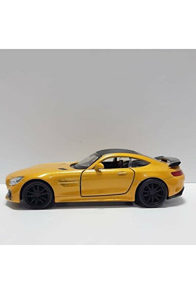WELLY 1.36 ÖLÇEK WELLY MARKA LİSANSLI MERCEDES AMG GTR 12CM SARI RENK MODEL METAL ARABA
