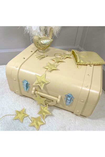 PAMUKA 8'li Altın Yıldız Dekor
