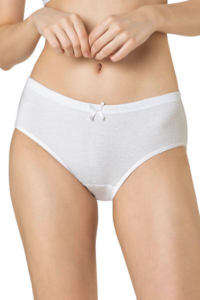 ÖZKAN underwear Özkan 0305 6 Pack Γυναικεία ριμπ ελαστικά βαμβακερά ψηλόμεσα εσώρουχα Bato