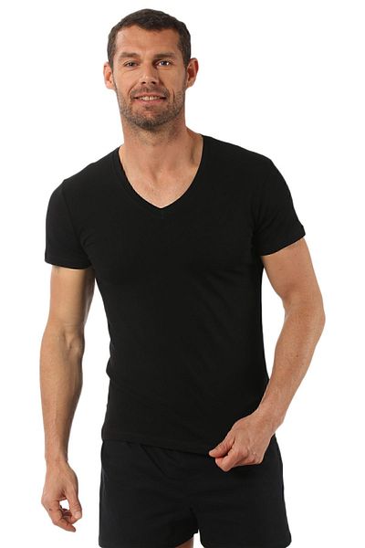 ÖZKAN underwear Özkan 0273 Men's V-Neck Half Sleeve Cotton T-Shirt Undershirt