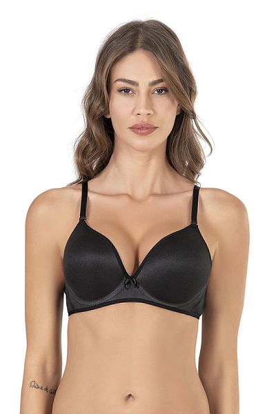 ÖZKAN underwear Απρίλιος 002 Γυναικείο άδειο καπάκι χωρίς επένδυση, χωρίς επένδυση, συρμάτινο αυτί Basic καθημερινό σουτιέν