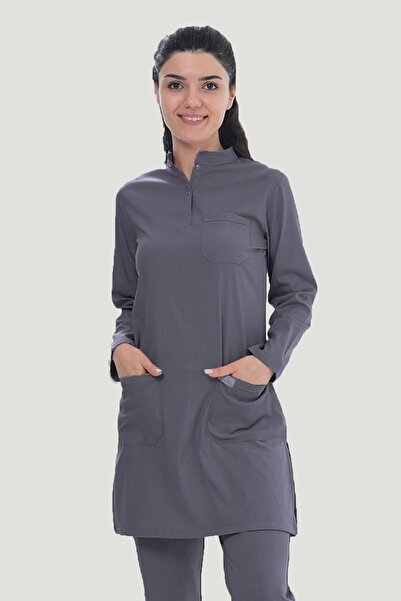 Artra Medical Giyim Lycra U-Flex Long Sleeve Hijab Prayer Sets - Smoked