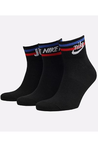 Nike Комплект от 3 унисекс черни чорапи до глезена Everyday Essential Move To Zero
