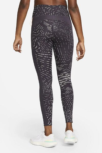 Nike Fast Dri Fit Running Reflective Reflective Recovery Leggings negri