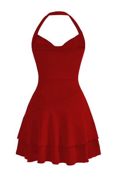 Edela Strappy Mini Dress 5022 - Neck