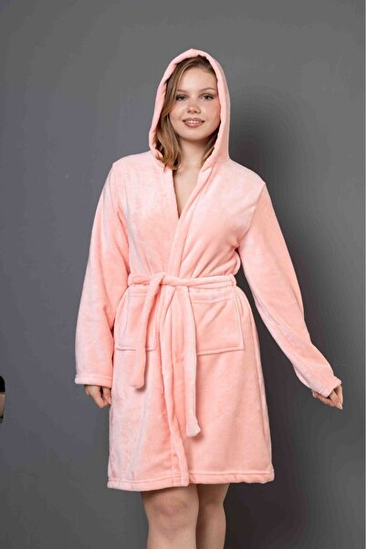 mervemoda KADIN PUDRA ULTRASOFT PELİUŞ SABAHLIK