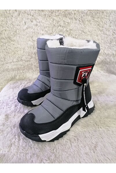 Özgür Kids İÇİ YÜNLÜ FERMUARLI ERKEK ÇOCUK KAR BOTU