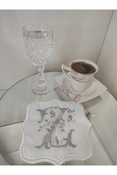 LİNDA MİA Χαρτοπετσέτα Letter Cocktail Ασημί "z" Letter Single