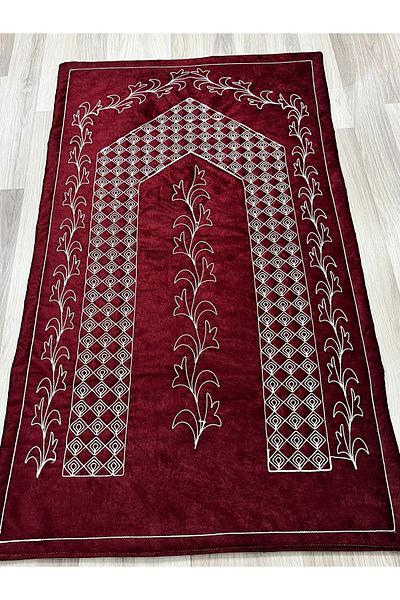 AYHANHOME Γαλλικό Velvet Dowry Bride Set - Guipure Embroidered Prayer Mat