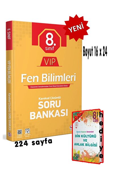 Editör Yayınevi 8. Sınıf Vıp Fen Bilimleri Soru Bankası - Editör